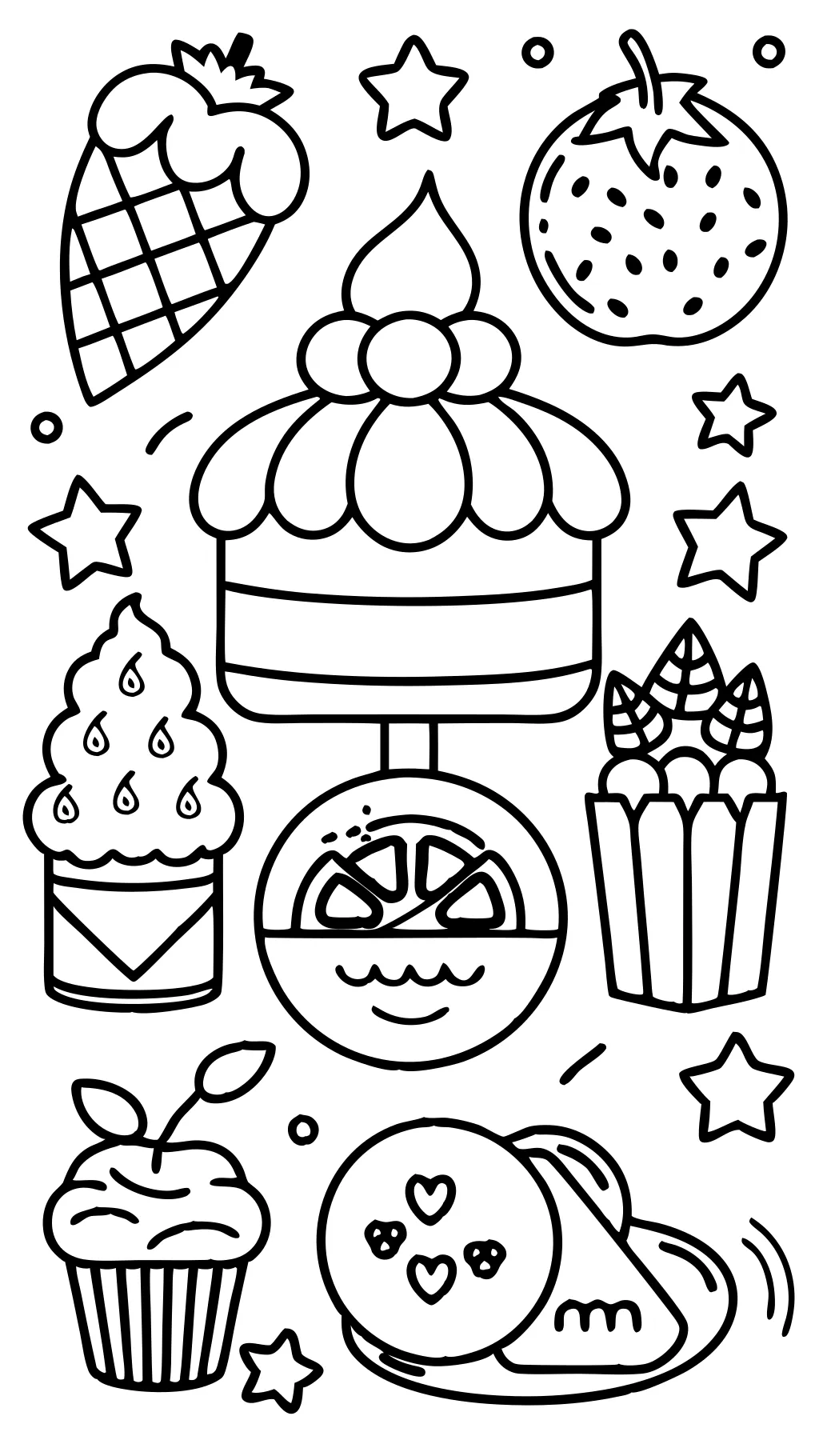 printable coloring pages food